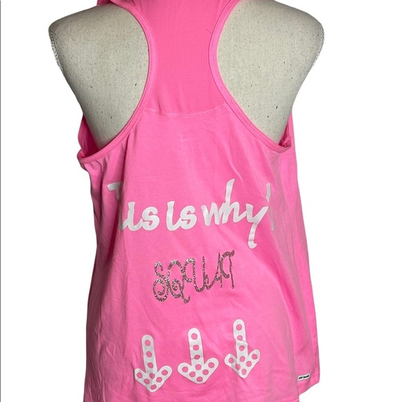 Danskin Now Tops - LAST CHANCE SALE This is Why I Squat Gym Tank Large